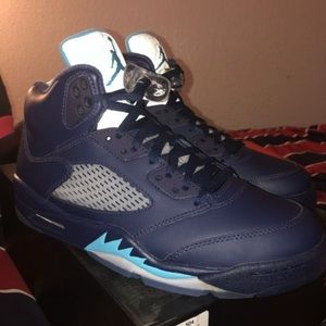 Midnight Navy Jordan 5s- Sz 9